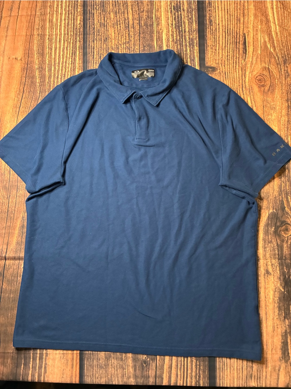 Oakley Navy Polo button up dress shirt size 2xl